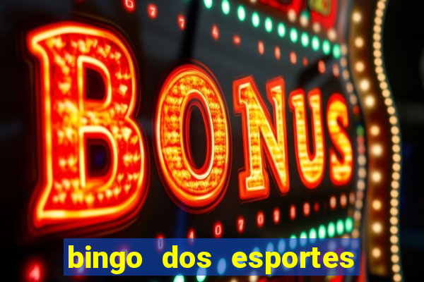 bingo dos esportes para imprimir